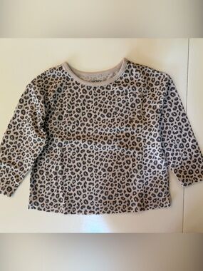 NWOT Carter's Toddler Leopard Print Long Sleeve Tee - Tan and Black